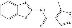 4-Isoxazolecarboxamide,N-2-benzothiazolyl-5-methyl-(9CI) 结构式