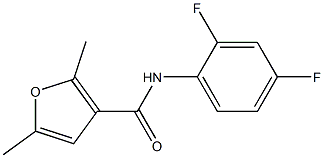 3-Furancarboxamide,N-(2,4-difluorophenyl)-2,5-dimethyl-(9CI) 结构式