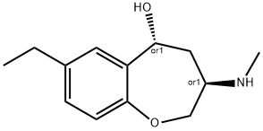 1-Benzoxepin-5-ol,7-ethyl-2,3,4,5-tetrahydro-3-(methylamino)-,(3R,5R)-rel-(9CI) 结构式