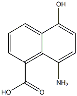 1-Naphthoicacid,8-amino-5-hydroxy-(4CI) 结构式