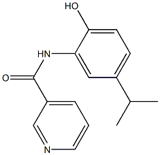 3-Pyridinecarboxamide,N-[2-hydroxy-5-(1-methylethyl)phenyl]-(9CI) 结构式