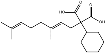 2-环己基-2-香叶基丙二酸 结构式