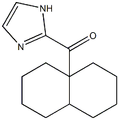 1H-Imidazol-2-yl[1,3,4,5,6,7,8,8aβ-octahydronaphthalen-4aα(2H)-yl] ketone 结构式