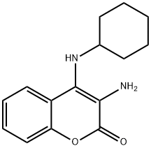 3-amino-4-(cyclohexylamino)-2H-chromen-2-one 结构式