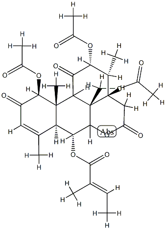 6 alpha-tigloyloxychaparrinone 结构式