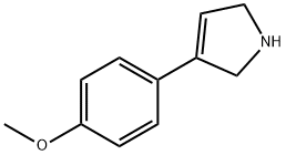 3-(4-甲氧基苯基)-2,5-二氢-1H-吡咯 结构式