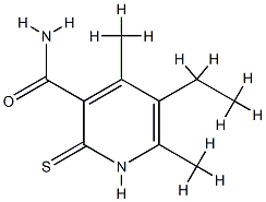 3-Pyridinecarboxamide,5-ethyl-1,2-dihydro-4,6-dimethyl-2-thioxo-(9CI) 结构式