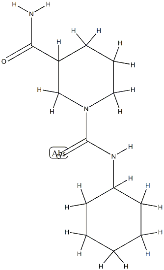 1,3-Piperidinedicarboxamide,N1-cyclohexyl-(9CI) 结构式