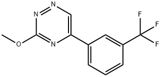 3-Methoxy-5-(α,α,α-trifluoro-m-tolyl)-1,2,4-triazine 结构式