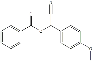 α-(Benzoyloxy)-4-methoxybenzeneacetonitrile 结构式