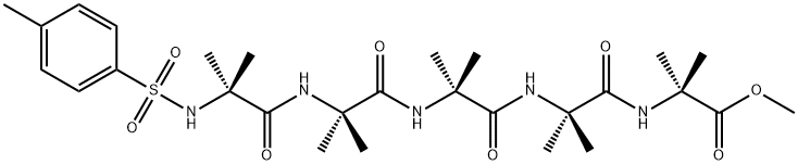 4-toluenesulfonyl-penta(alpha-aminoisobutyryl)methyl ester 结构式