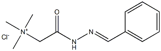 Ethanaminium,N,N,N-trimethyl-2-oxo-2-[2-(phenylmethylene)hydrazinyl]-, chloride (1:1) 结构式