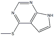 4-(甲基硫基)-7H-吡咯并[2,3-D]嘧啶 结构式