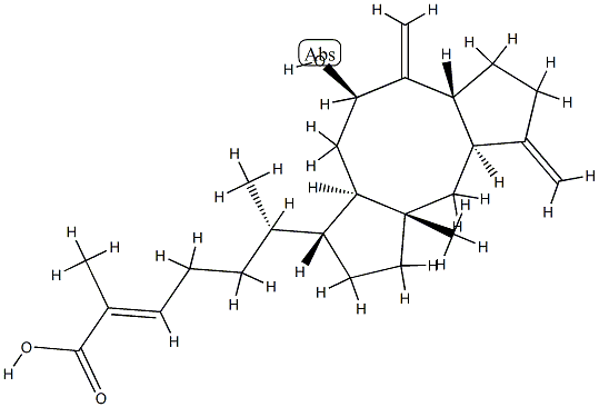 (6α,10β,11α)-8α-Hydroxyophiobola-3(24),7(25),19-trien-21-oic acid 结构式
