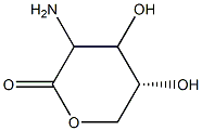 Pentonic acid, 2-amino-2-deoxy-, delta-lactone (9CI) 结构式