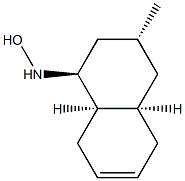 (1S)-1,2,3,4,4aα,5,8,8aα-Octahydro-N-hydroxy-3α-methyl-1β-naphthalenamine 结构式