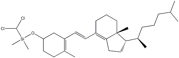 (6E)-3β-[(Dichloromethyl)dimethylsiloxy]-9,10-secocholesta-5(10),6,8(14)-triene 结构式