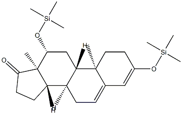 3,12β-Bis(trimethylsiloxy)androsta-3,5-dien-17-one 结构式
