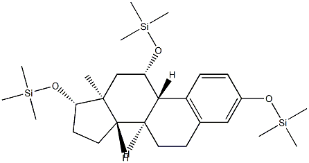 3,11β,17β-Tris(trimethylsiloxy)-1,3,5(10)-estratriene 结构式