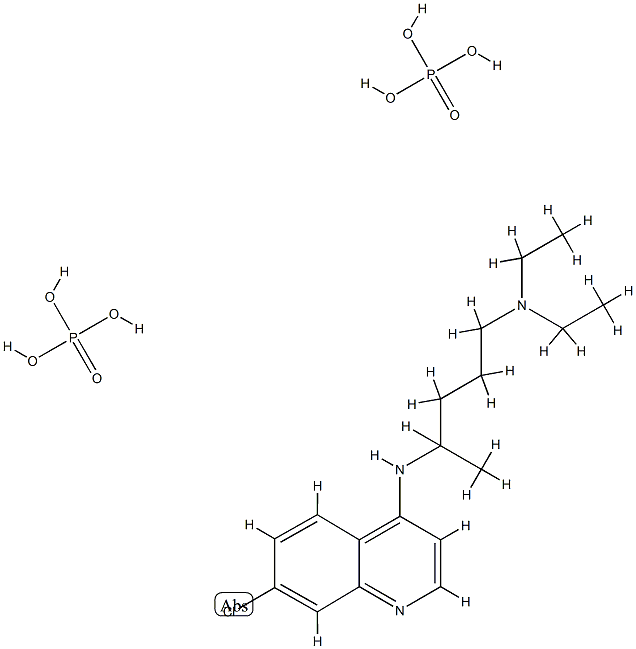 磷酸氯喹原料药 结构式