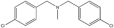 4-氯-N-[(4-氯苯基)甲基]-N-甲基苯甲胺 结构式