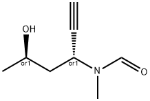 Formamide, N-[(1R,3R)-1-ethynyl-3-hydroxybutyl]-N-methyl-, rel- (9CI) 结构式