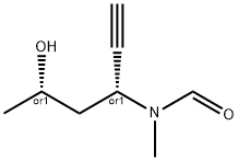 Formamide, N-[(1R,3S)-1-ethynyl-3-hydroxybutyl]-N-methyl-, rel- (9CI) 结构式