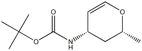 Carbamic acid, [(2R,4S)-3,4-dihydro-2-methyl-2H-pyran-4-yl]-, 1,1- 结构式