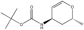 Carbamic acid, [(2R,4R)-3,4-dihydro-2-methyl-2H-pyran-4-yl]-, 1,1- 结构式