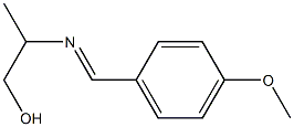 1-Propanol,2-[[(4-methoxyphenyl)methylene]amino]-(9CI) 结构式