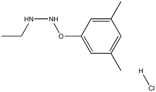 Hydrazine,[2-(3,5-dimethylphenoxy)ethyl]-, hydrochloride (1:1) 结构式