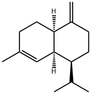 (1S)-1,2,3,4,4aβ,5,6,8aβ-Octahydro-7-methyl-4-methylene-1α-isopropylnaphthalene 结构式