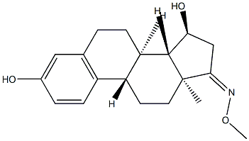 3,15α-Dihydroxy-1,3,5(10)-estratrien-17-one O-methyl oxime 结构式