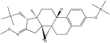 3,17β-Bis(trimethylsiloxy)-1,3,5(10)-estratrien-16-one O-methyl oxime 结构式