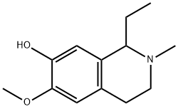 7-Isoquinolinol,1-ethyl-1,2,3,4-tetrahydro-6-methoxy-2-methyl-(9CI) 结构式