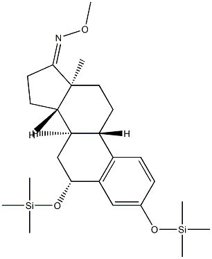 3,6β-Bis(trimethylsiloxy)-1,3,5(10)-estratrien-17-one O-methyl oxime 结构式