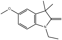 1H-Indole,1-ethyl-2,3-dihydro-5-methoxy-3,3-dimethyl-2-methylene-(9CI) 结构式