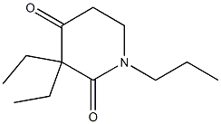 2,4-Piperidinedione,3,3-diethyl-1-propyl-(9CI) 结构式