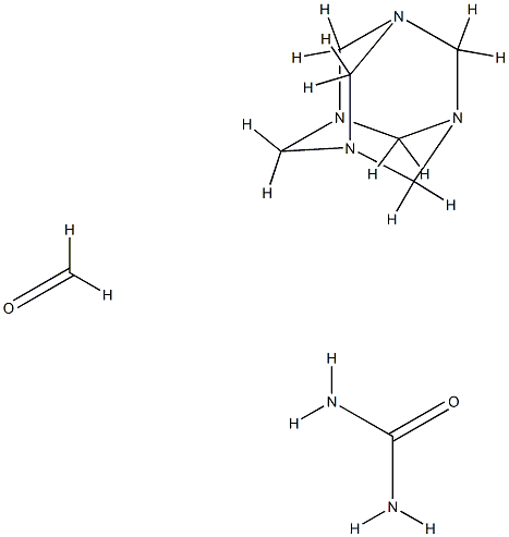 Urea, polymer with formaldehyde and 1,3,5,7-tetraazatricyclo[3.3.1.13#,7]decane, butylated ethylated 结构式