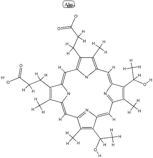 manganese (III) hematoporphyrin 结构式
