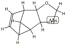 Cyclopropa[3,4]pentaleno[1,2-d][1,3]dioxole,  2a,2b,2c,5a,5b,5c-hexahydro-,  (2a-alpha-,2b-alpha-,2c-bta-,5a-bta-,5b-alpha-,5c-alpha-)-  (9CI) 结构式