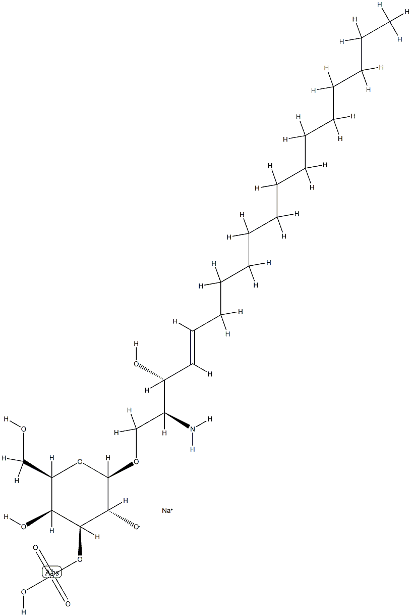 psychosine-3'-sulfate ester 结构式