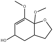 5-Benzofuranol,2,3,3a,4,5,7a-hexahydro-7,7a-dimethoxy-(9CI) 结构式