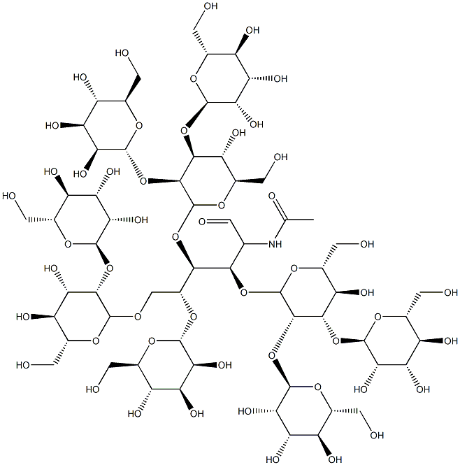 mannosyl(9)-N-acetylglucosamine 结构式