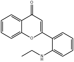 4H-1-Benzopyran-4-one,2-[2-(ethylamino)phenyl]-(9CI) 结构式