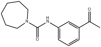 1H-Azepine-1-carboxamide,N-(3-acetylphenyl)hexahydro-(9CI) 结构式