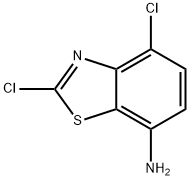 7-Benzothiazolamine,2,4-dichloro-(9CI) 结构式