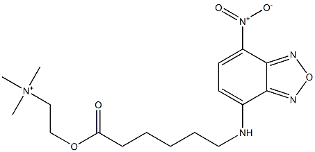 NBD-5-acylcholine 结构式