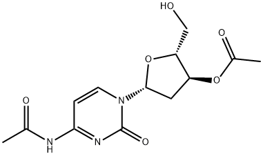 N-乙酰基-2'-脱氧胞苷 3'-乙酸酯 结构式