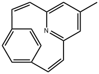 16-Azatricyclo(9.2.2.14,8)hexadeca-2,4,6,8(16),9,11,13,14-octaene, 6-m ethyl- 结构式